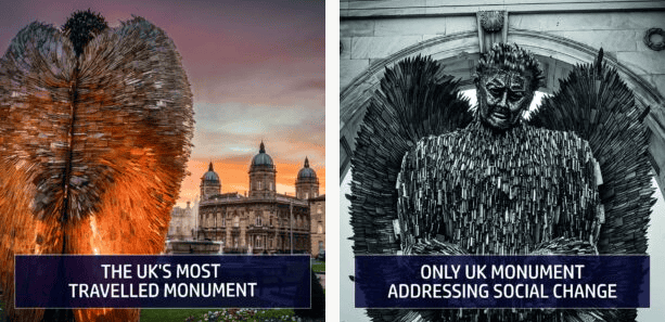 Knife Angel National tour comes to Newark